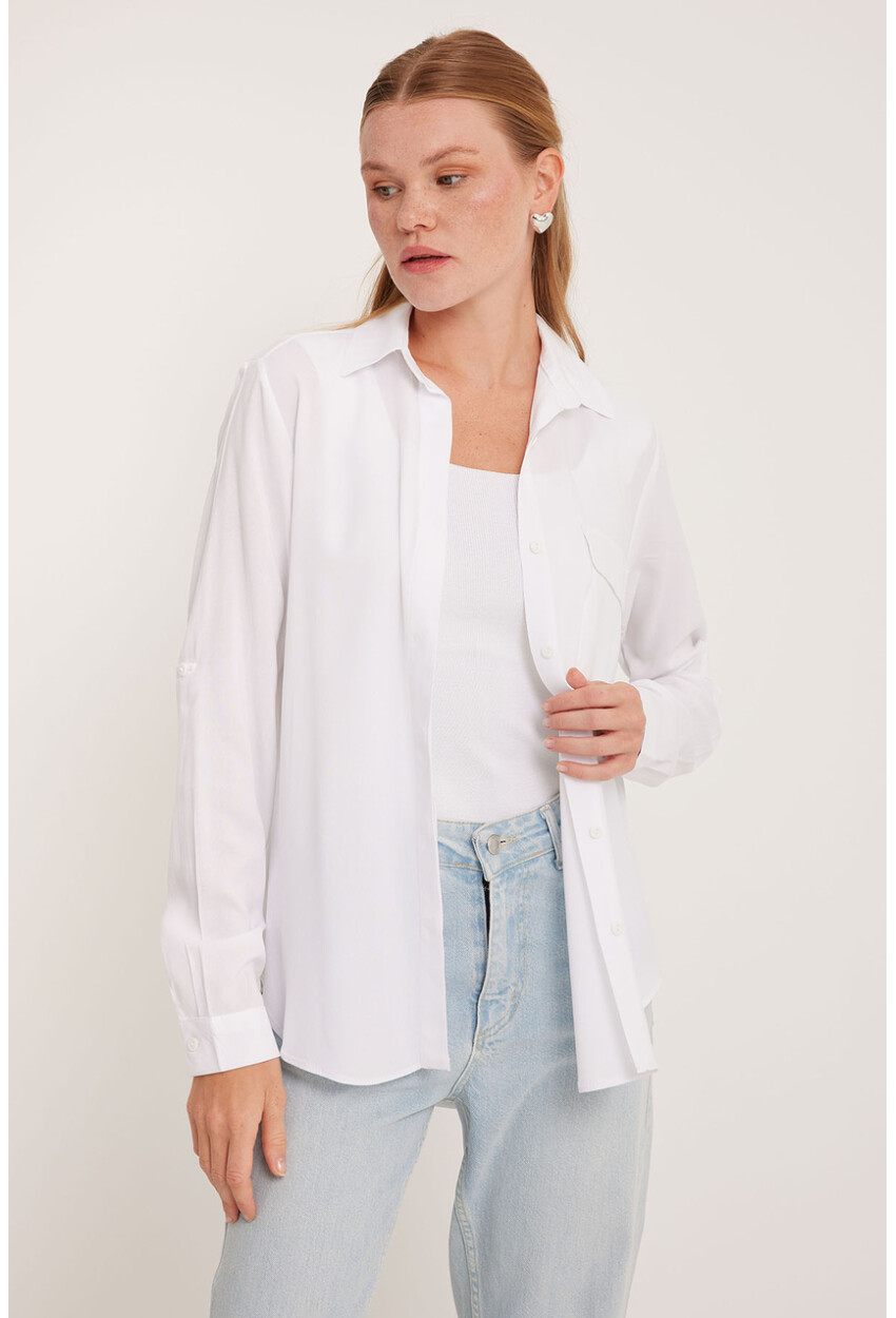 Womens Pocket Detailed Shirt 20234