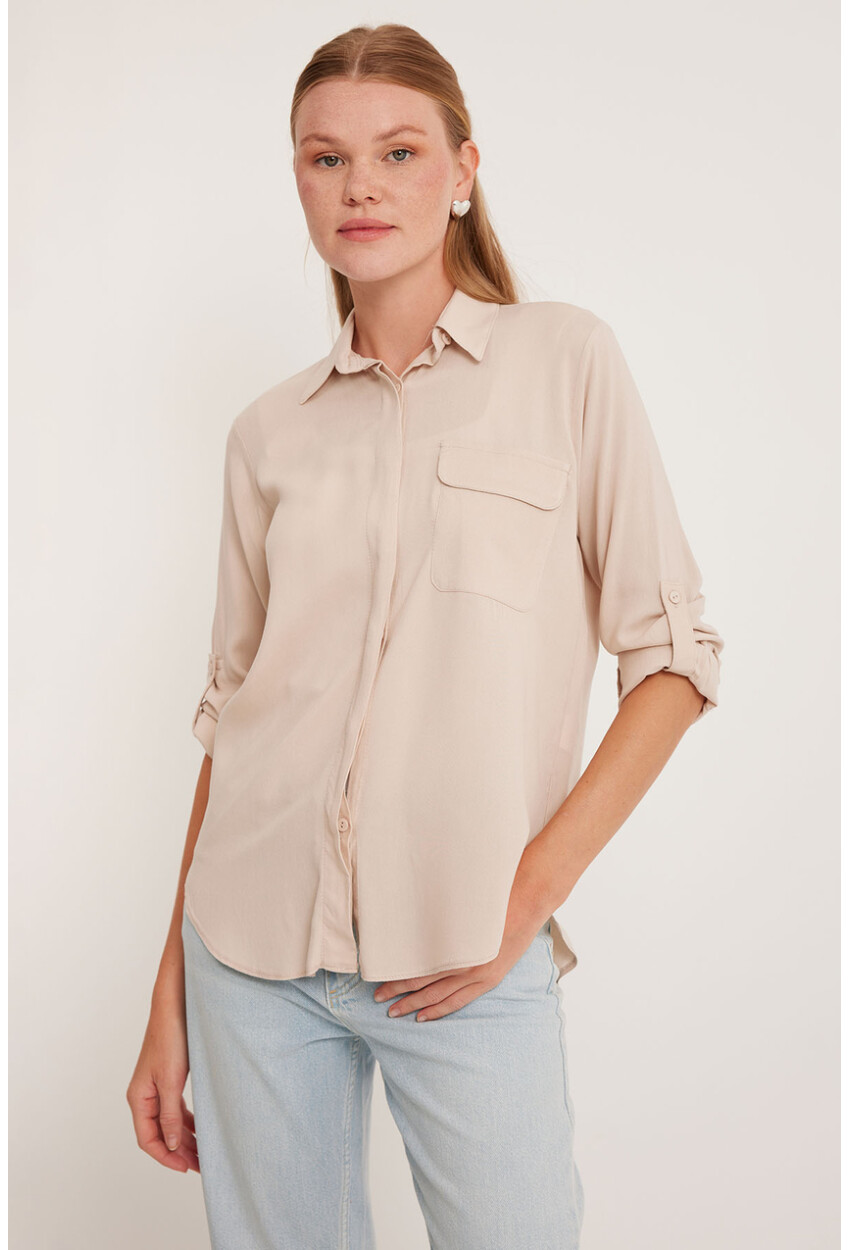 Womens Pocket Detailed Shirt 20234