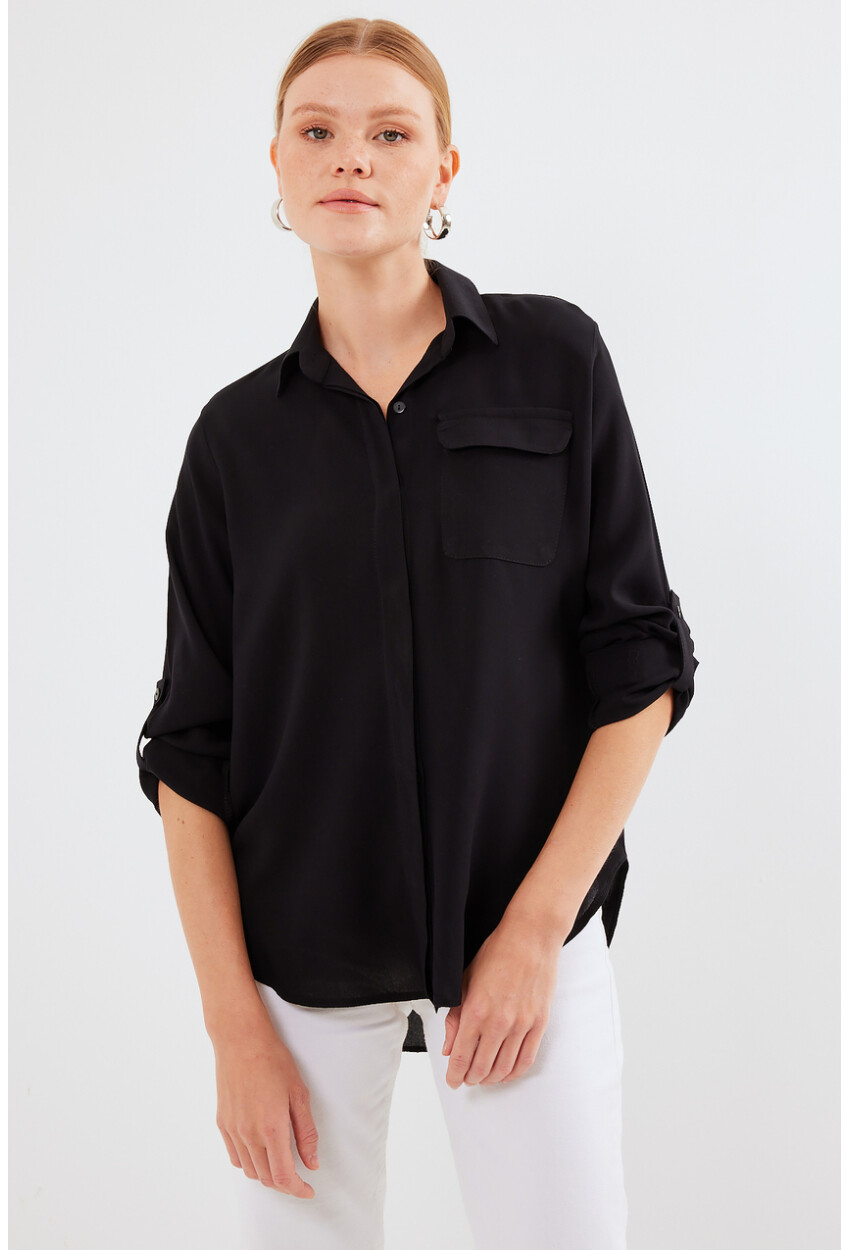 Womens Pocket Detailed Shirt 20234