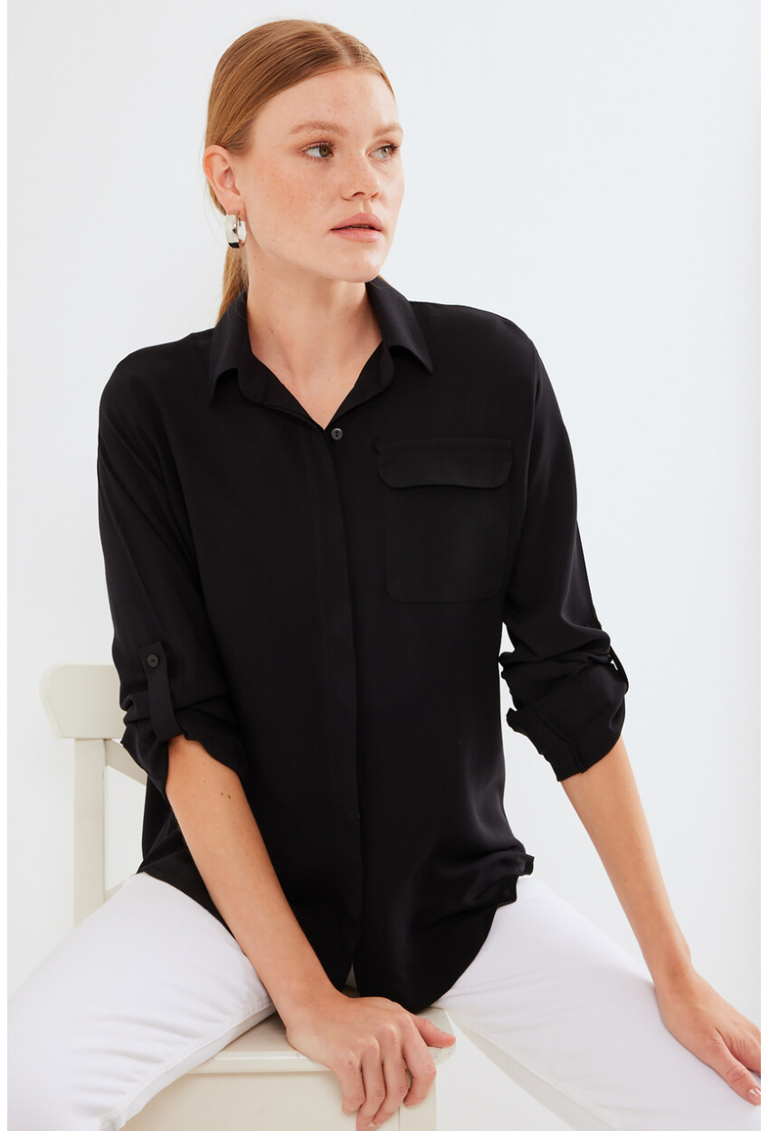 Womens Pocket Detailed Shirt 20234