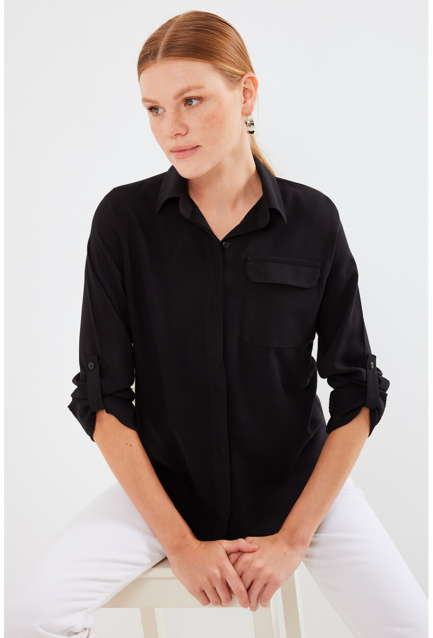 Womens Pocket Detailed Shirt 20234