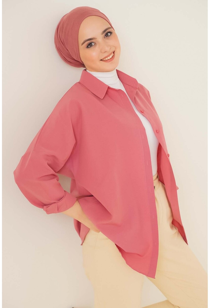 103901 Oversized Basic Hijab Shirt