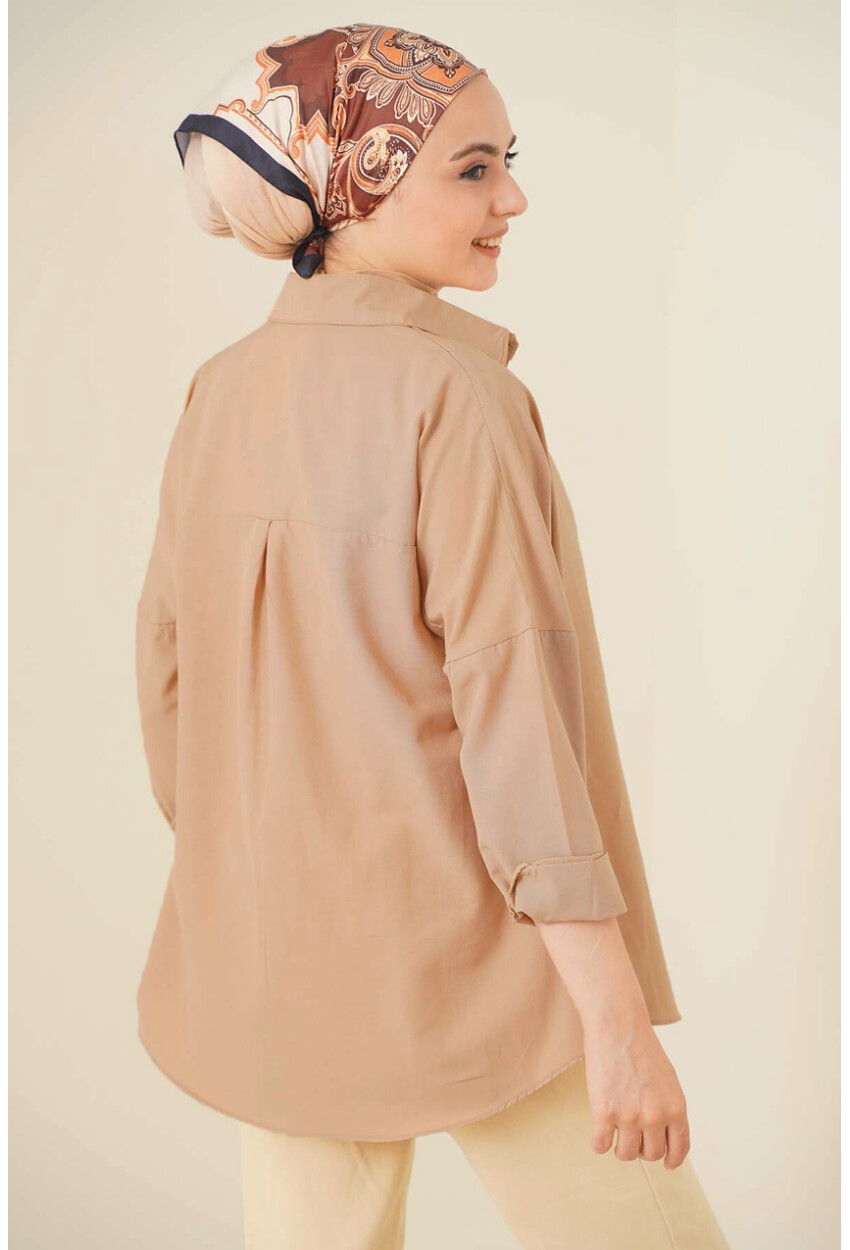 103901 Oversized Basic Hijab Shirt