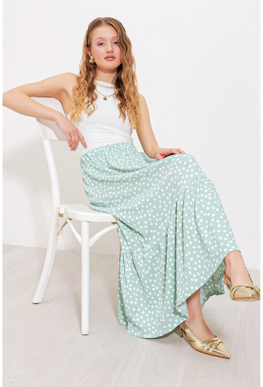 1886 Long Knit Skirt
