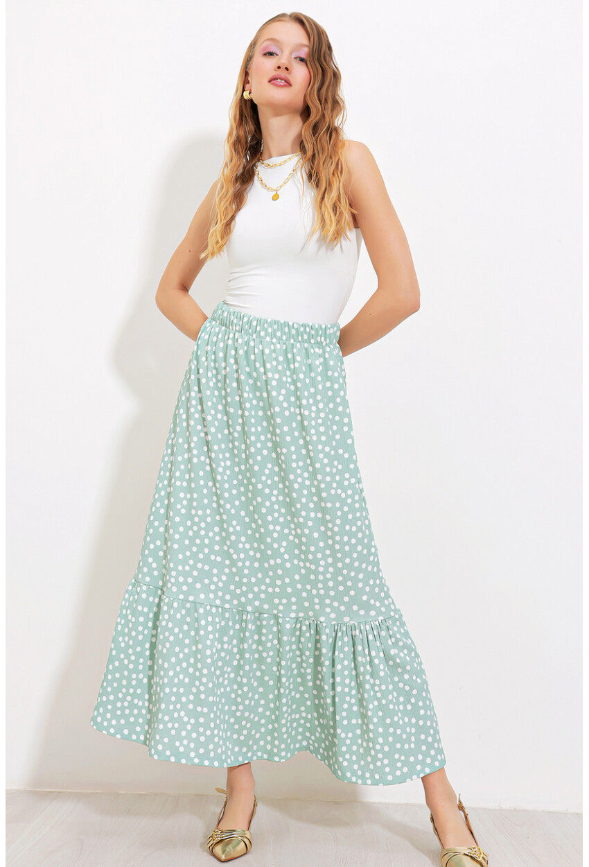 1886 Long Knit Skirt