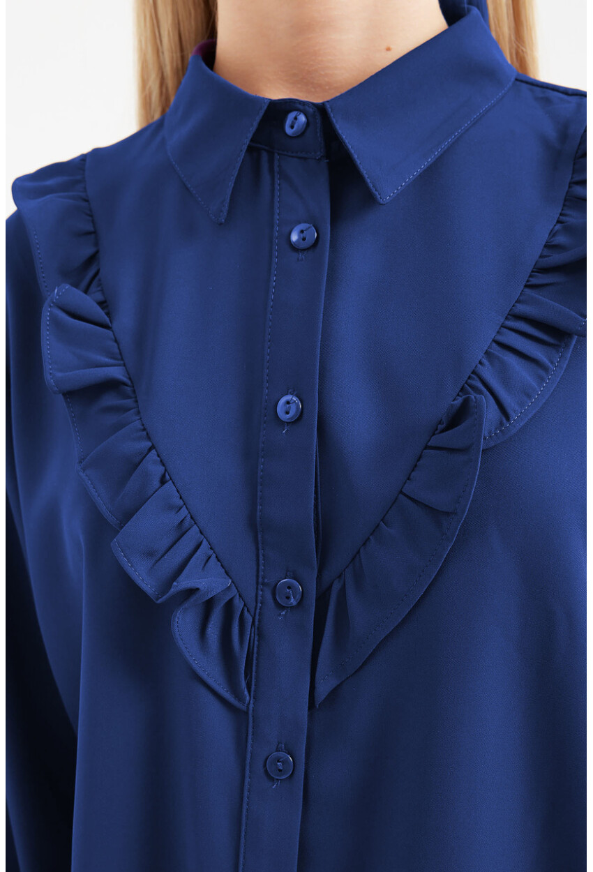 20223 Long Sleeve Shirt With Ruffles