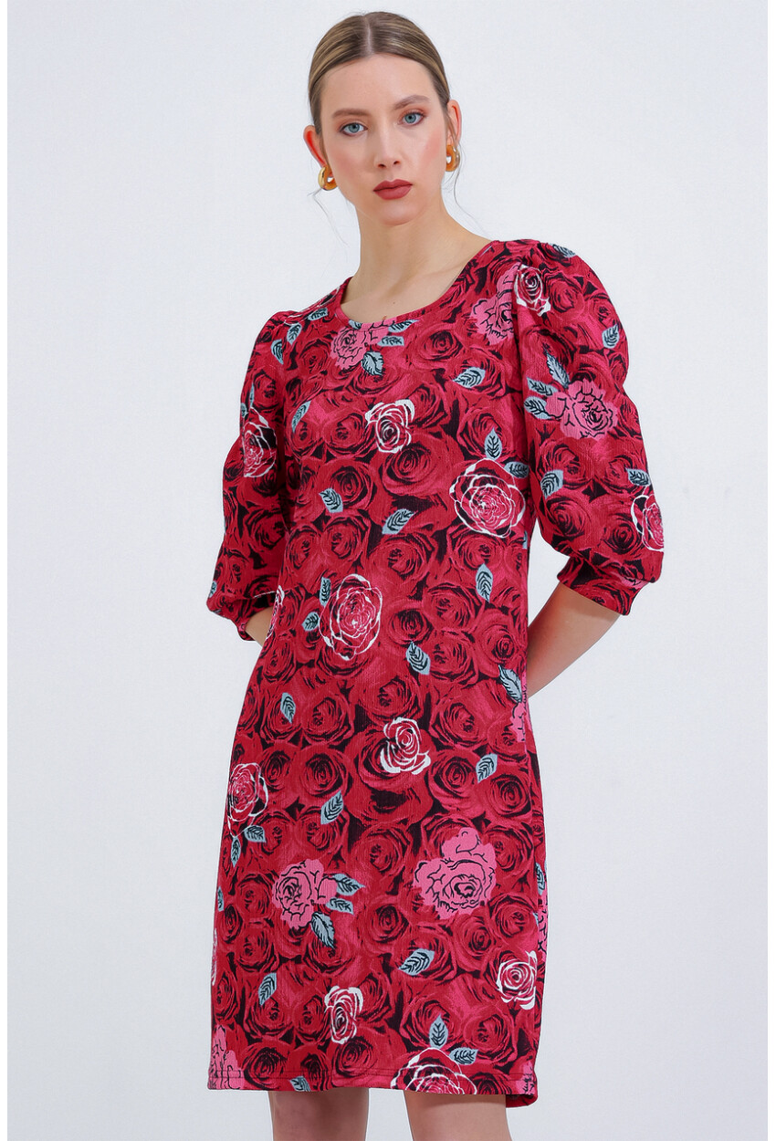 2477 Patterned Knit Dress