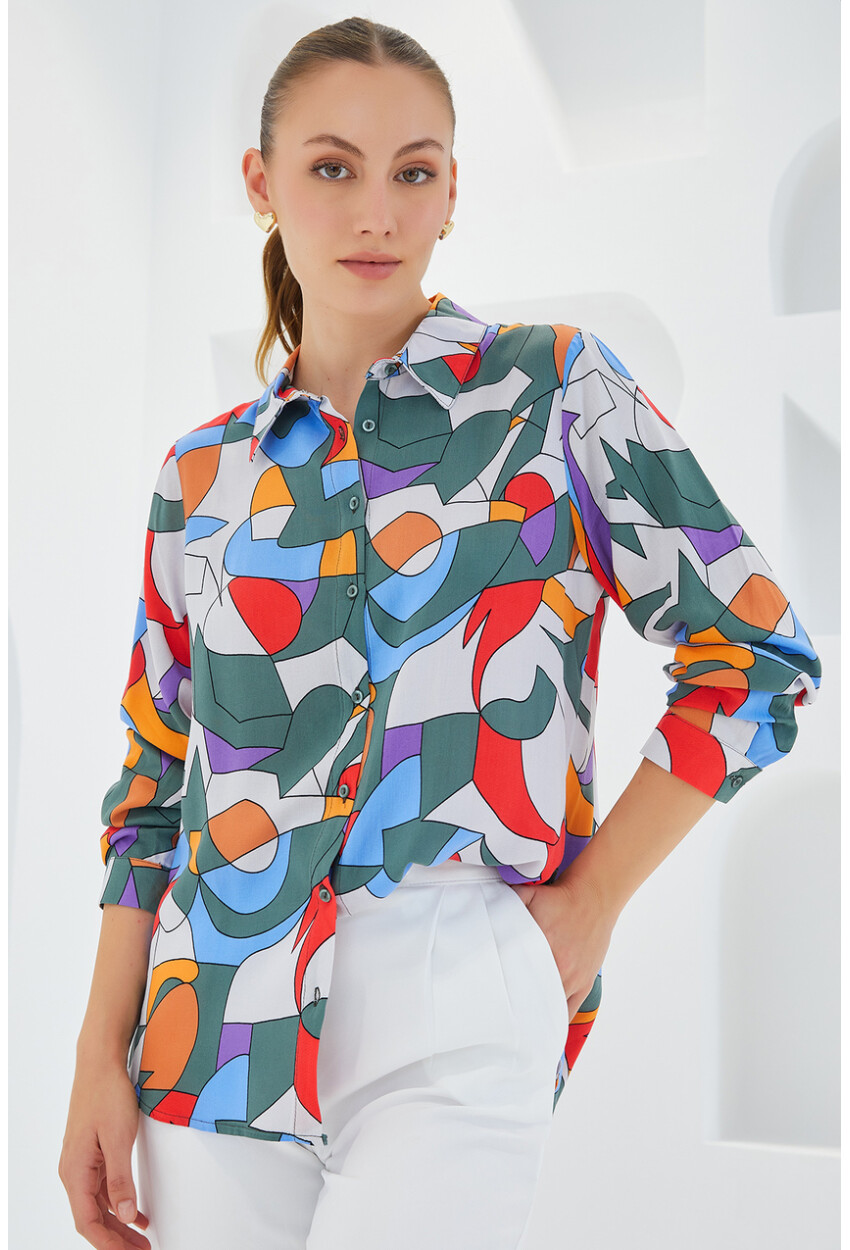 3721 Graphic Patterned Shirt