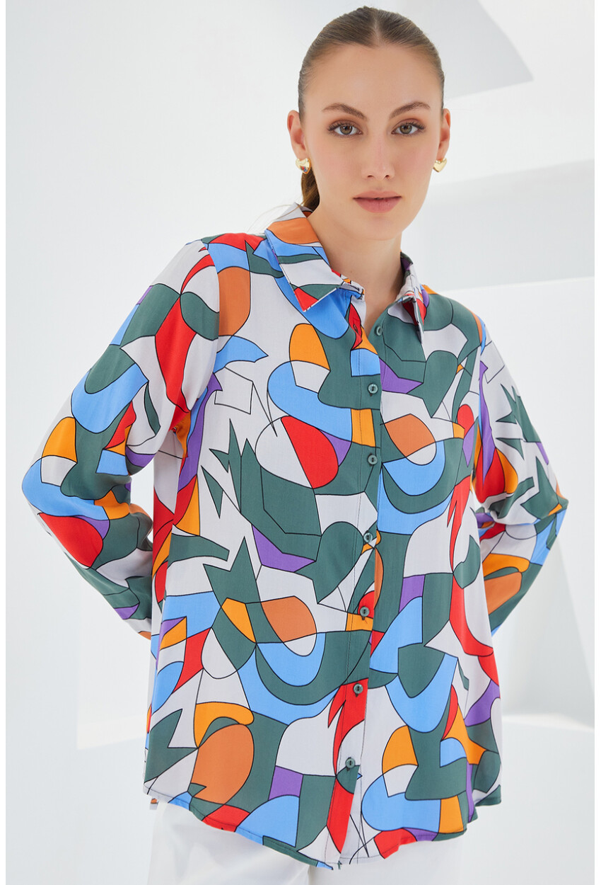 3721 Graphic Patterned Shirt