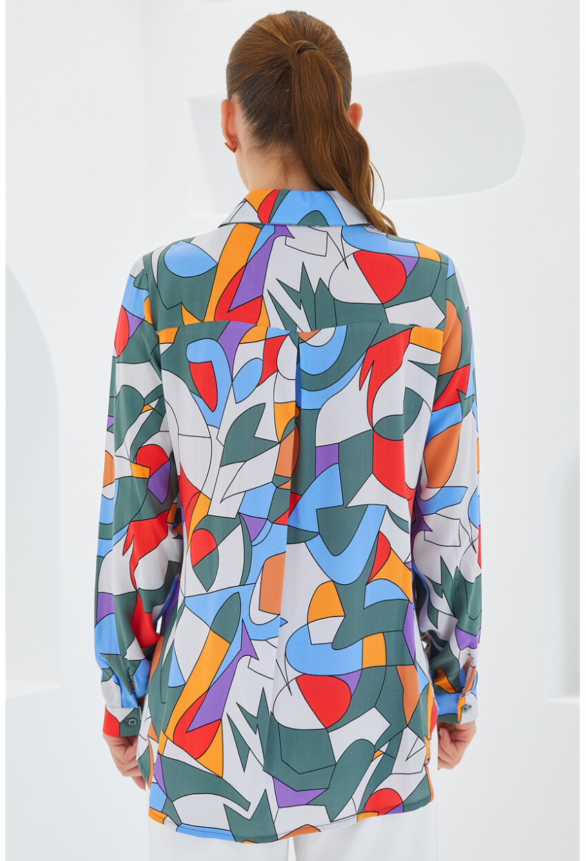 3721 Graphic Patterned Shirt