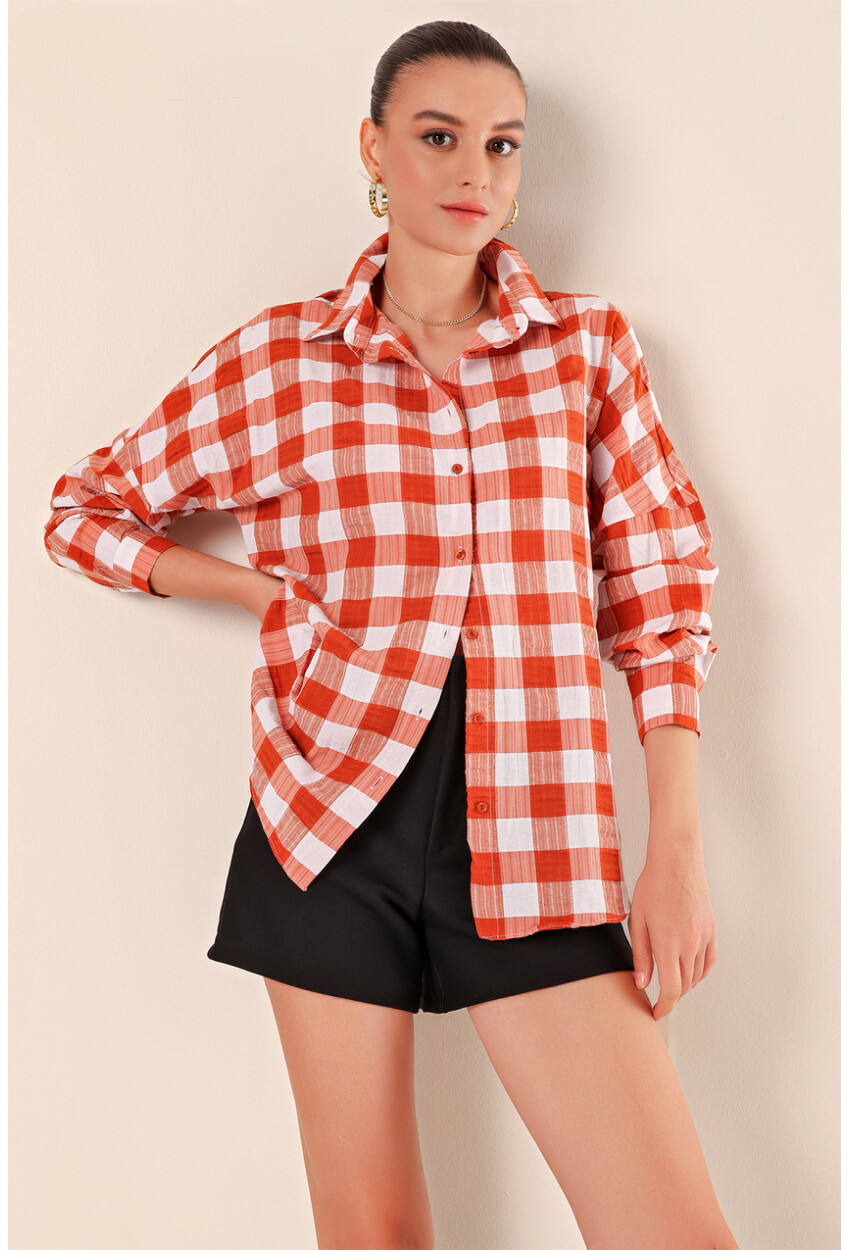 3900 Oversized Long Basic Shirt