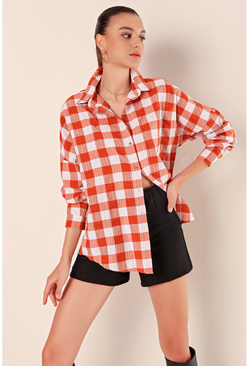 3900 Oversized Long Basic Shirt