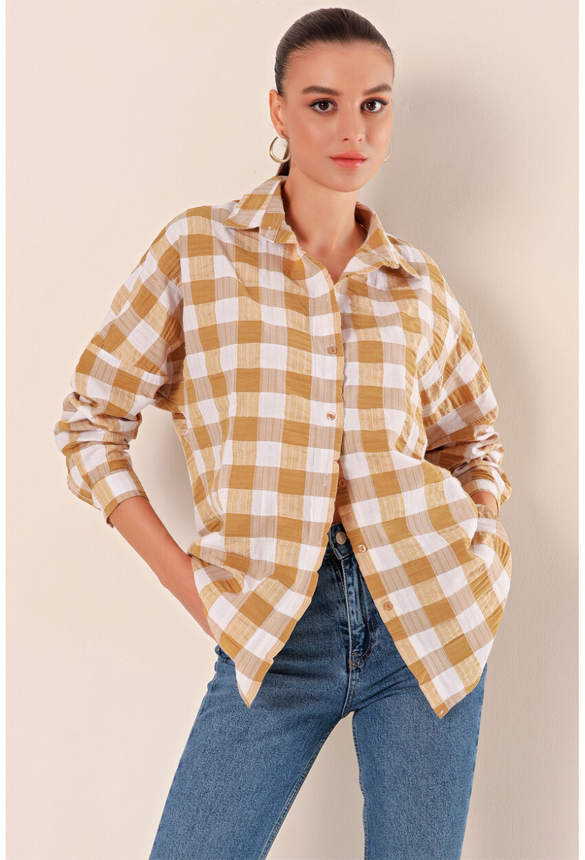 3900 Oversized Long Basic Shirt