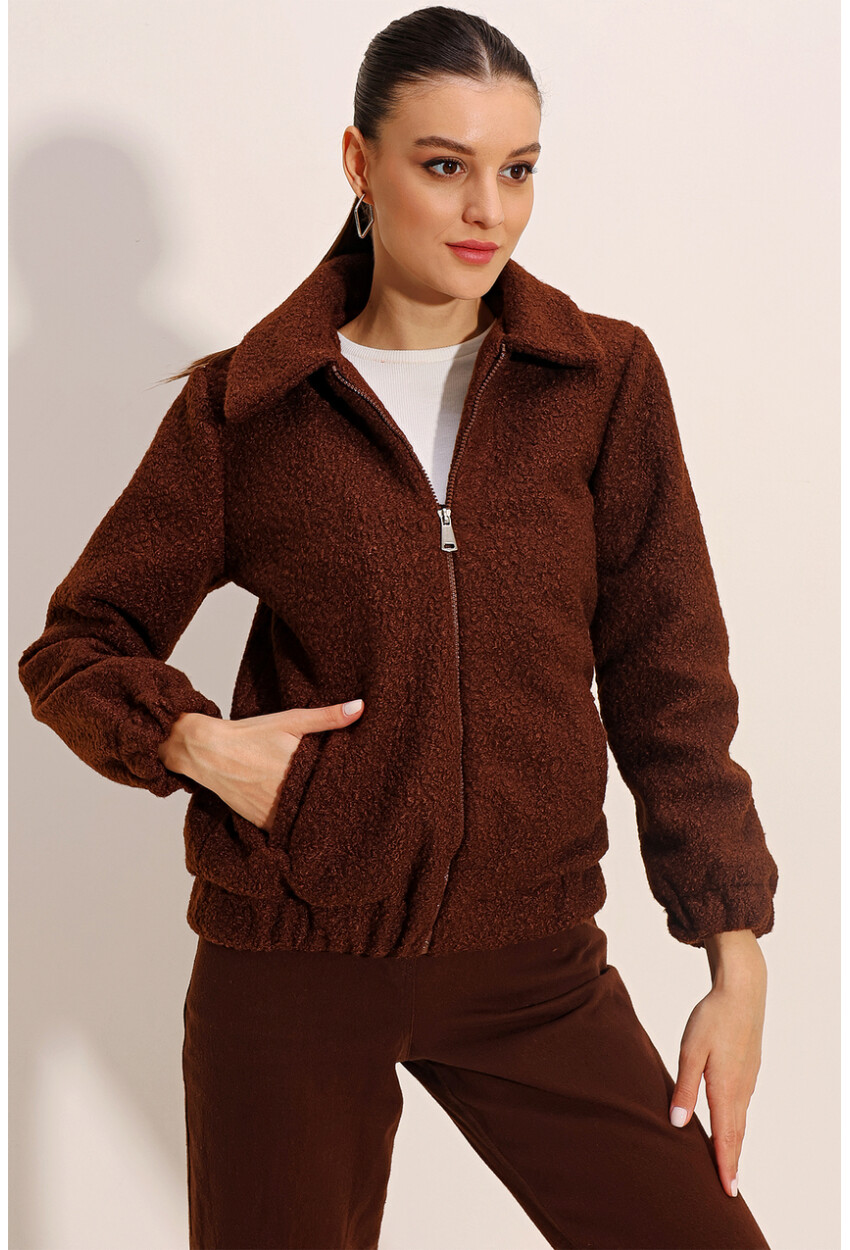 5175 Oversized Boucle Jacket