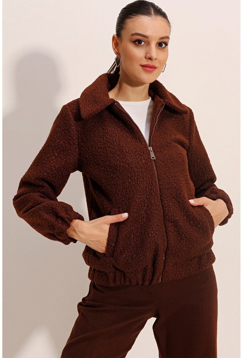 5175 Oversized Boucle Jacket