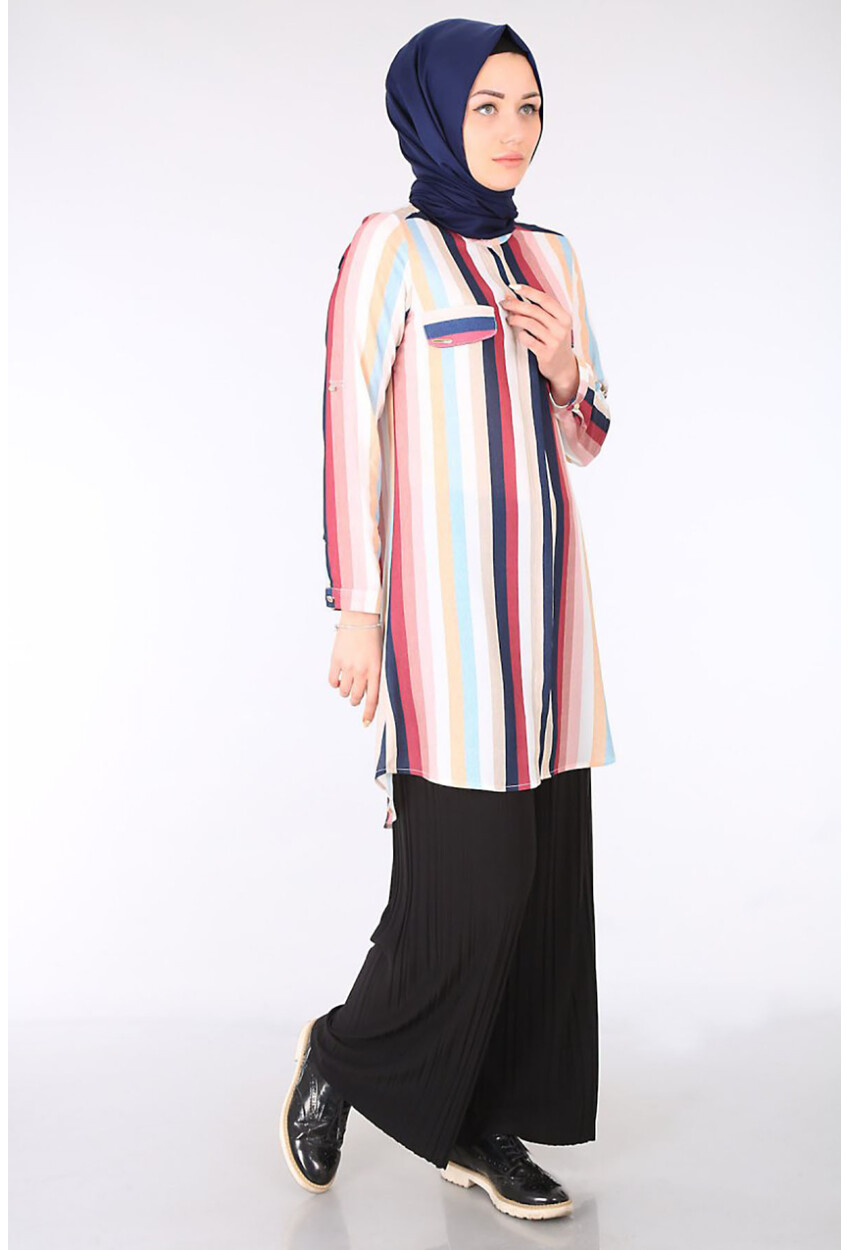 5625 Mandarin Collar Hijab Tunic