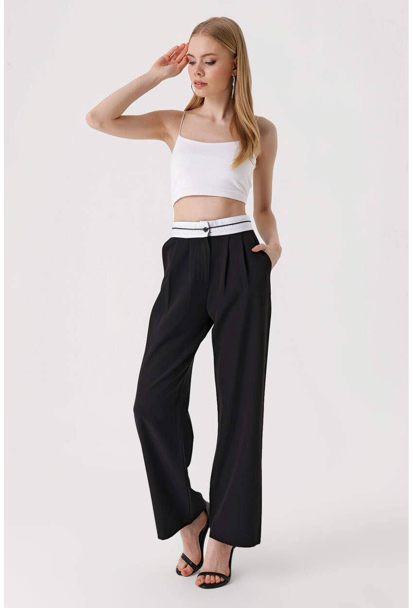 6572 Reverse Waist Palazzo Pants