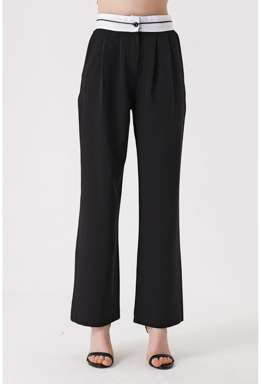 6572 Reverse Waist Palazzo Pants