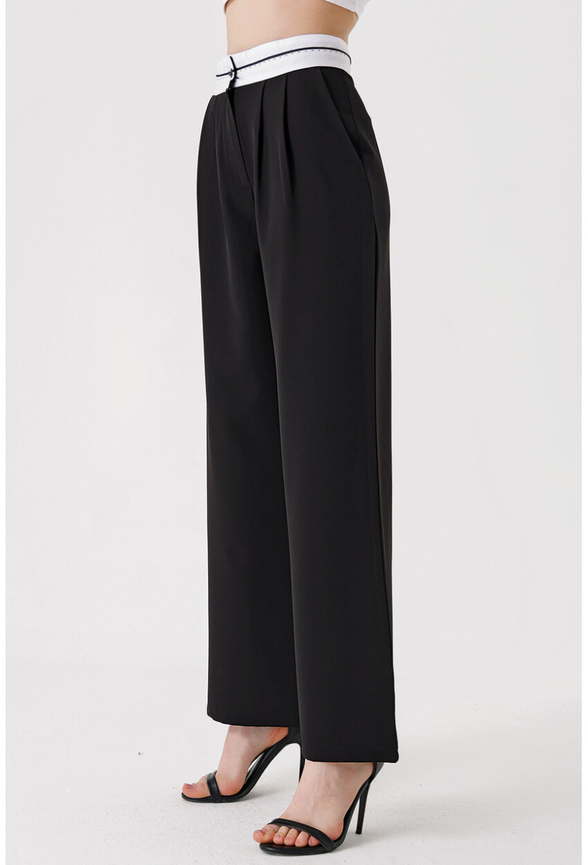 6572 Reverse Waist Palazzo Pants