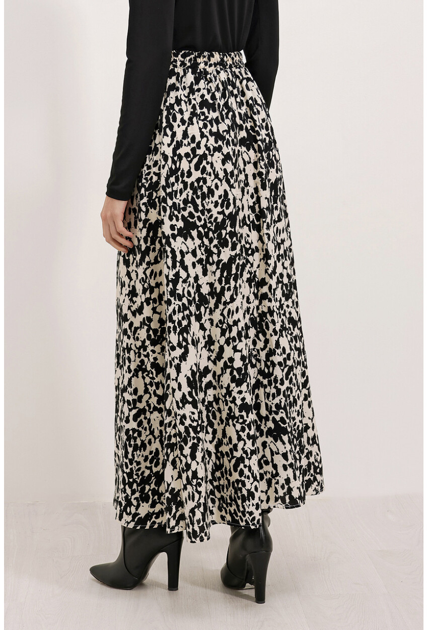 8003 Patterned Viscose Skirt