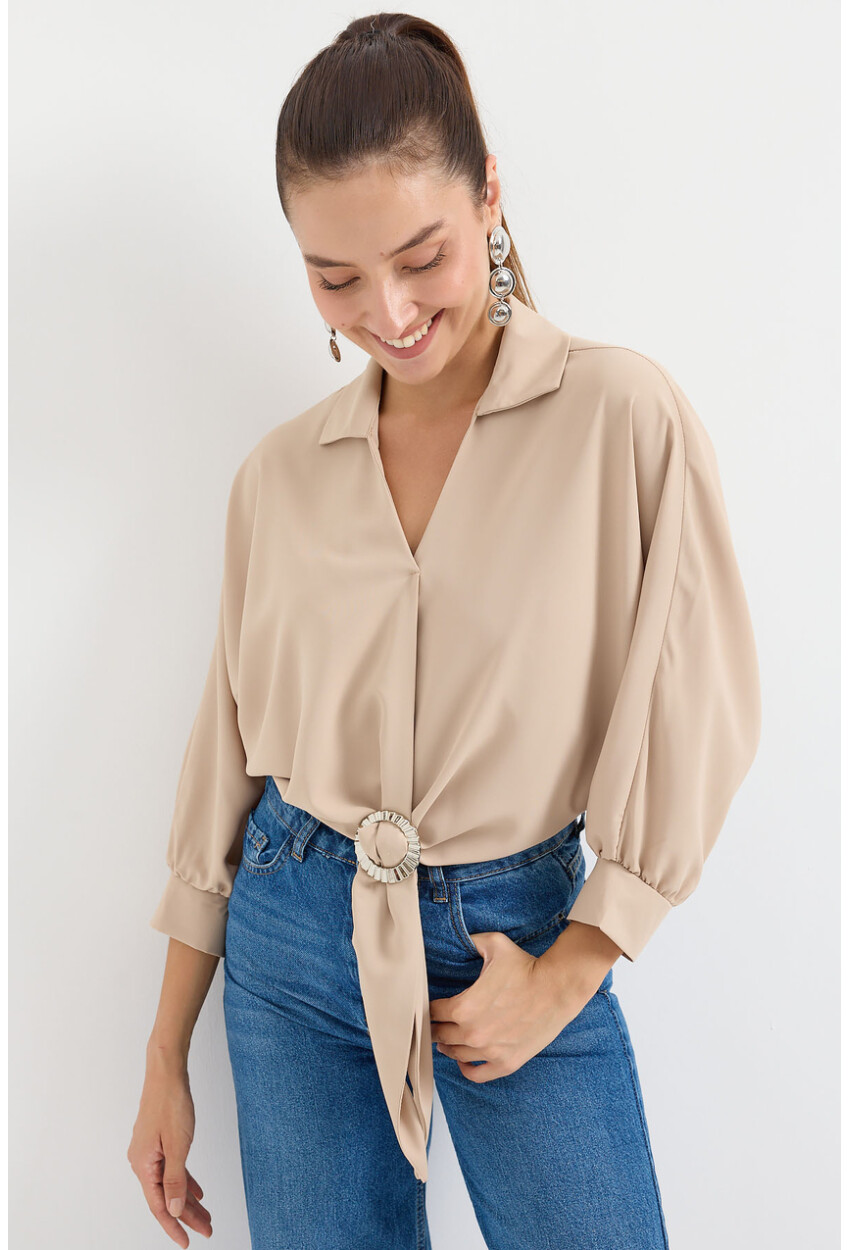 905 Oversized Drape Blouse