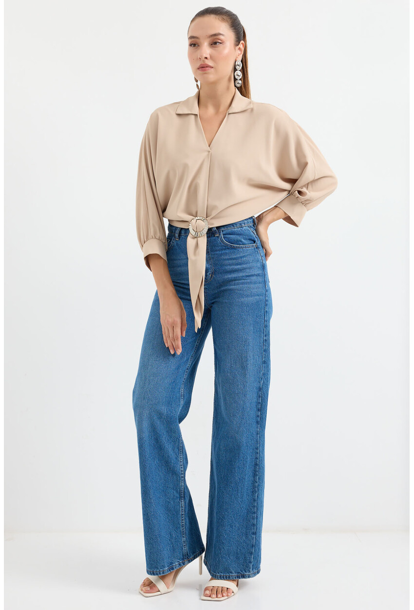 905 Oversized Drape Blouse