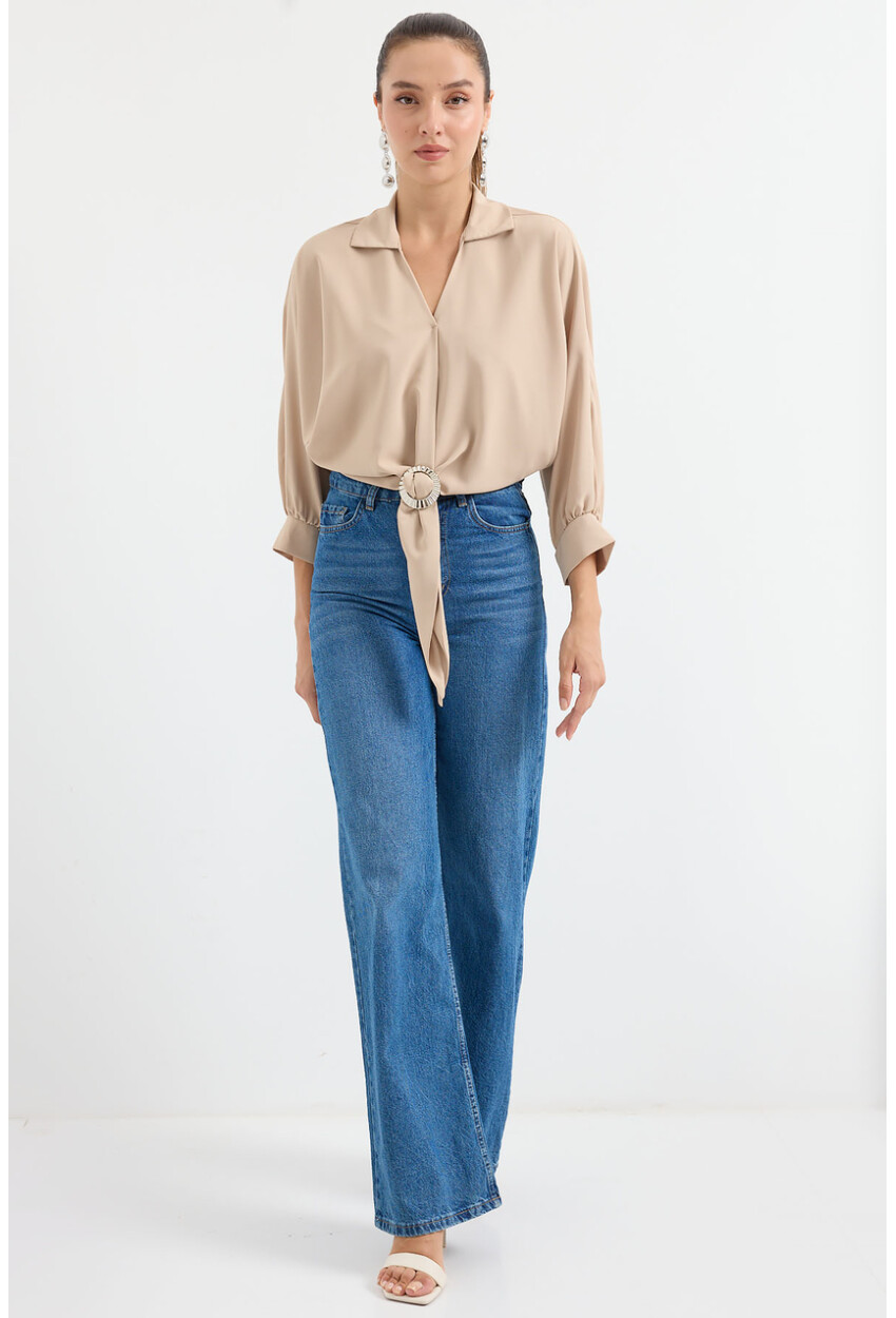 905 Oversized Drape Blouse