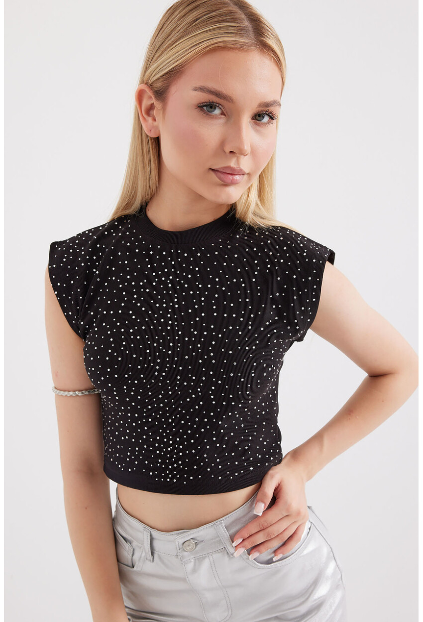 919 Halter Neck Crop Blouse