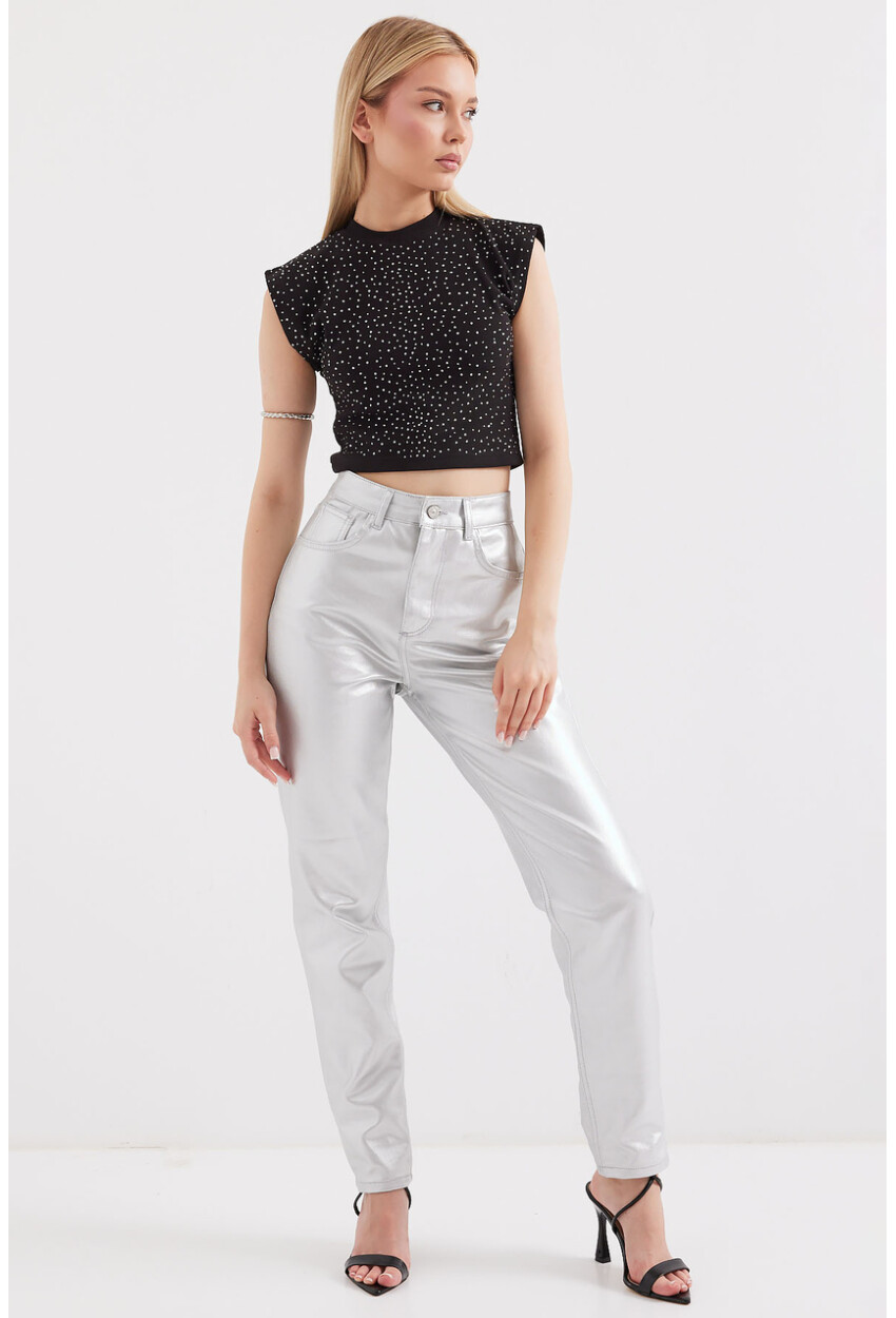 919 Halter Neck Crop Blouse