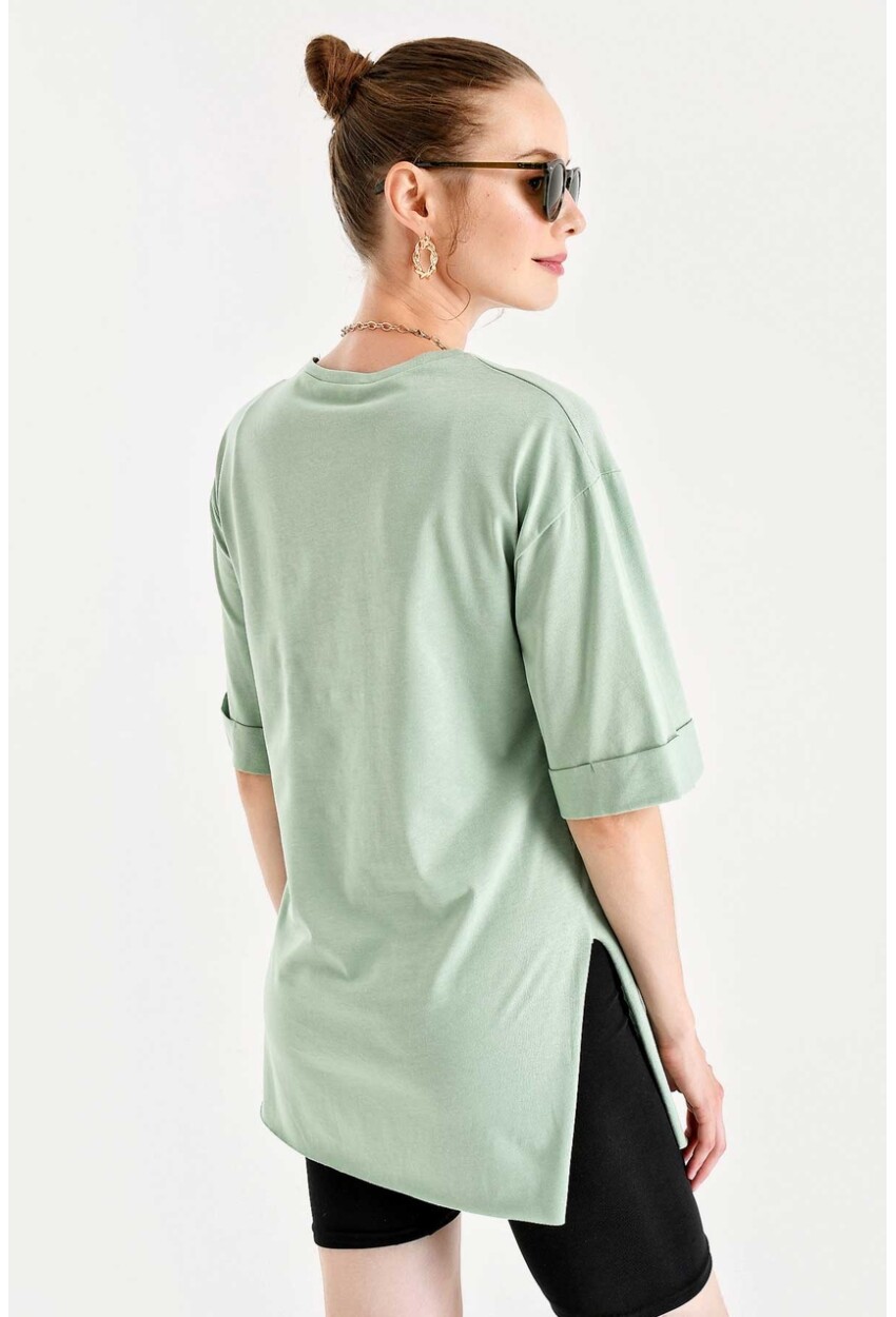 4123 Slit Oversized T-Shirt