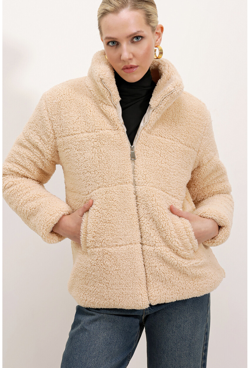 5178 Lined Plush Coat