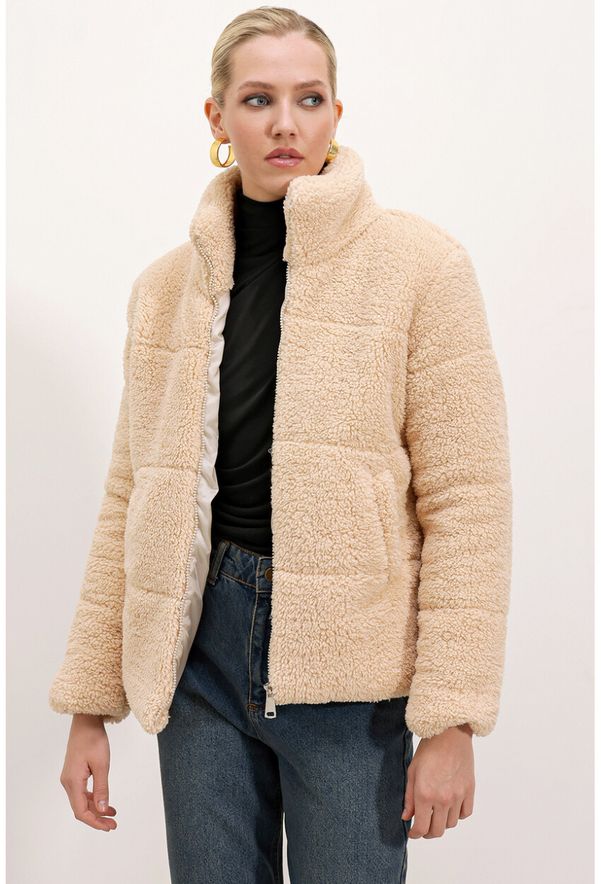 5178 Lined Plush Coat