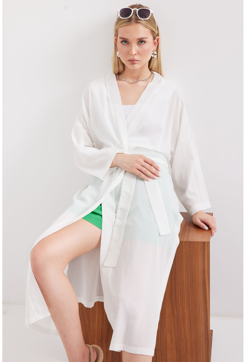 5835 Summer Kimono With Slit