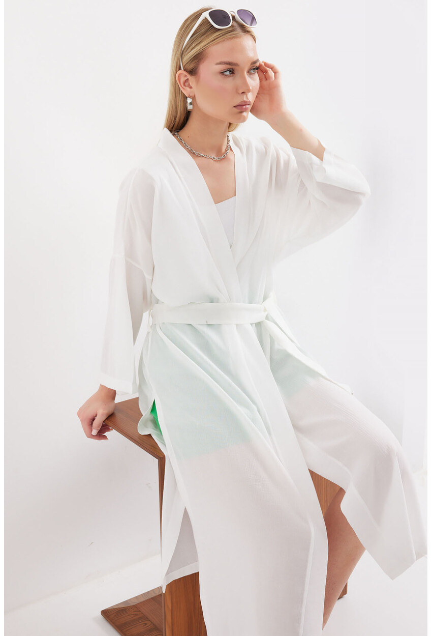 5835 Summer Kimono With Slit