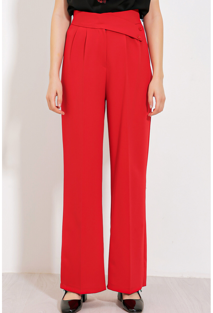 6646 High-Waist Palazzo Pants