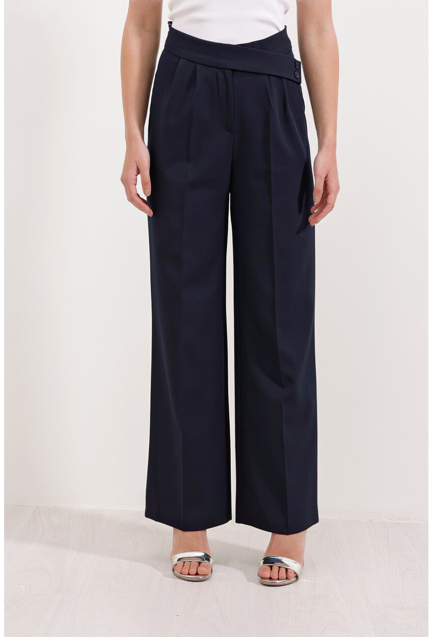 6646 High-Waist Palazzo Pants