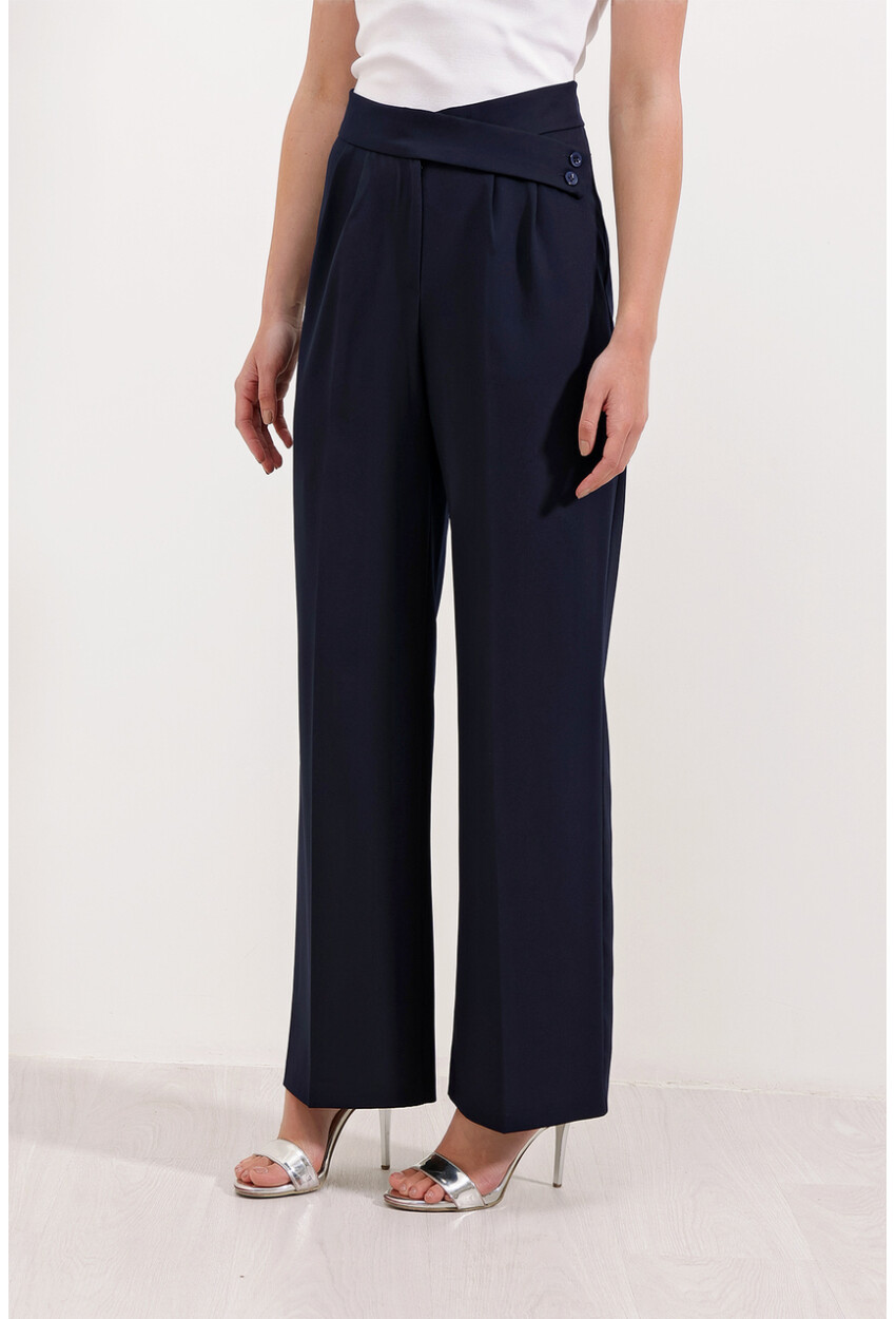 6646 High-Waist Palazzo Pants