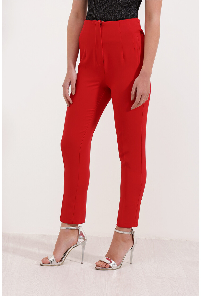 6650 High-Waist Fabric Pants