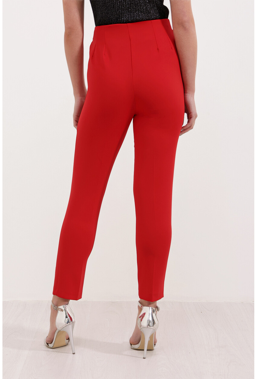 6650 High-Waist Fabric Pants