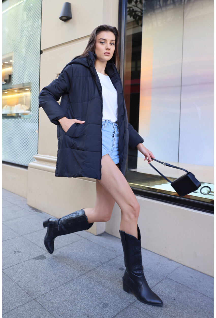 Hooded Oversized Puffer Coat