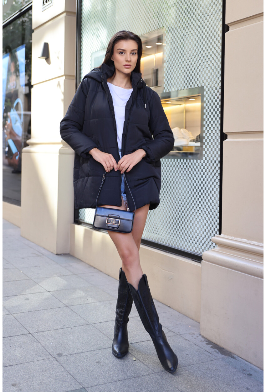 Hooded Oversized Puffer Coat