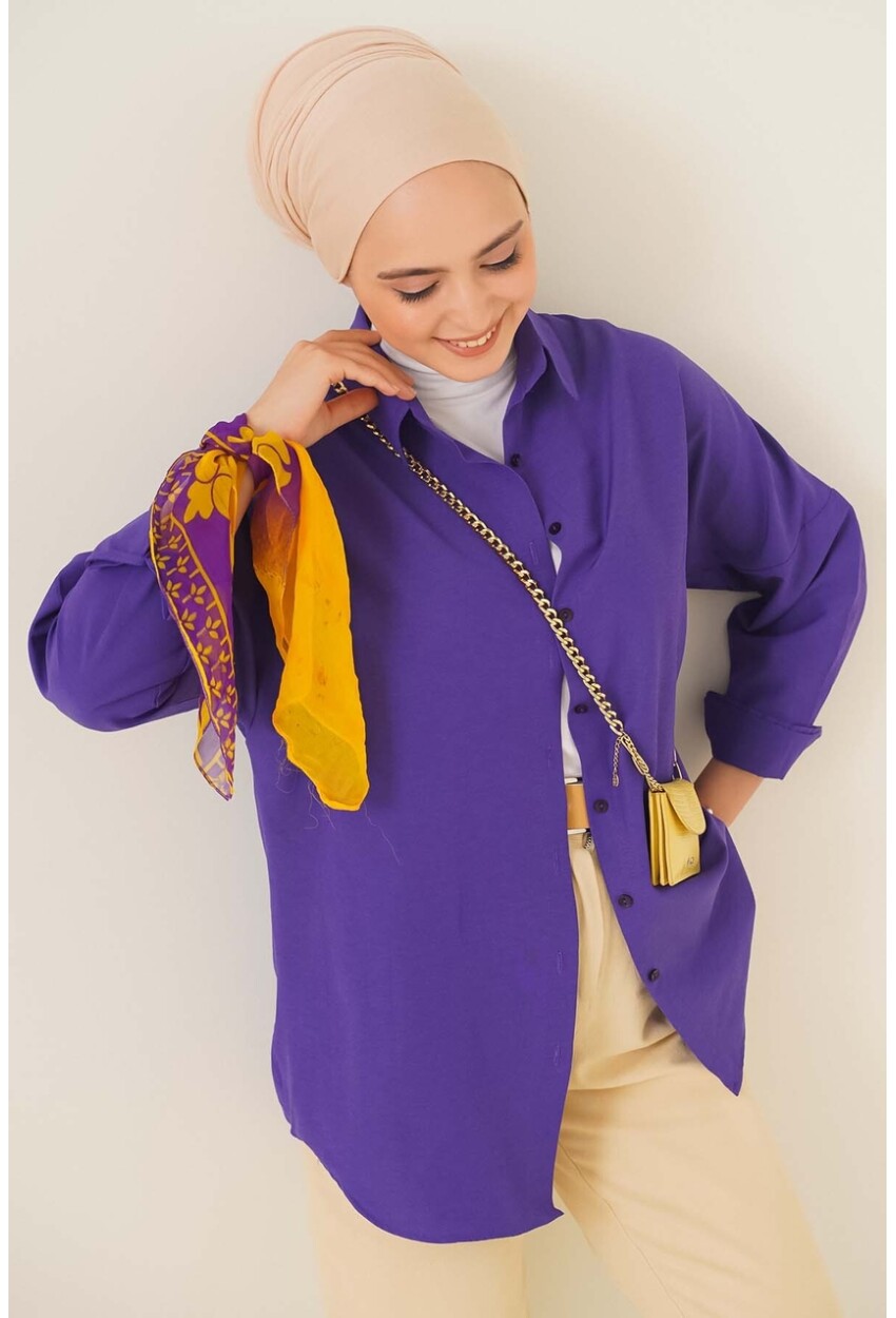 103901 Oversized Basic Hijab Shirt