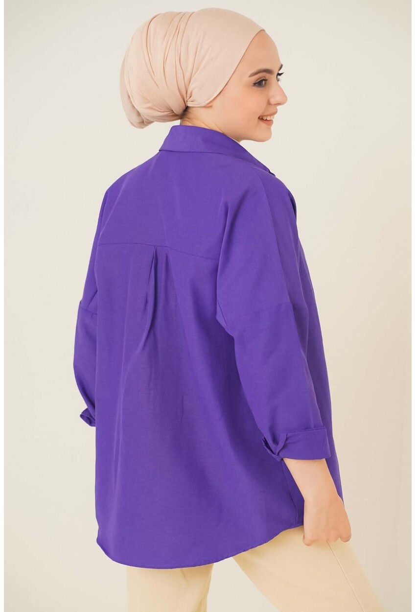 103901 Oversized Basic Hijab Shirt