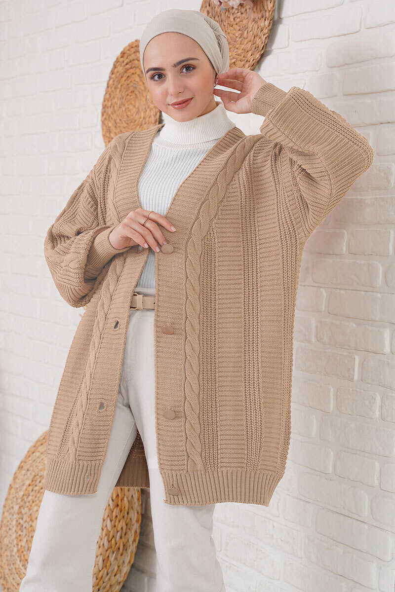 15768 Hijab Knit Cardigan