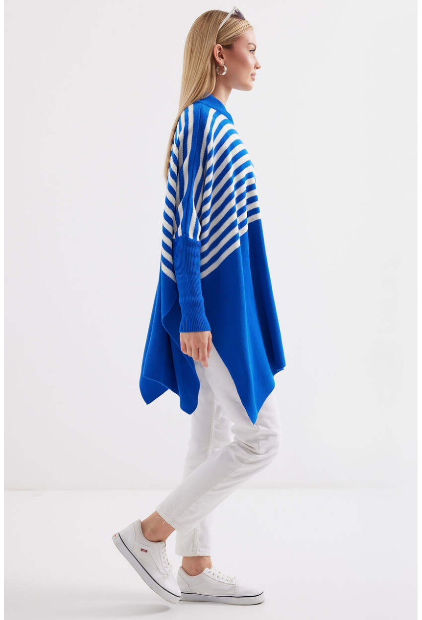 15783 Split Poncho Sweater