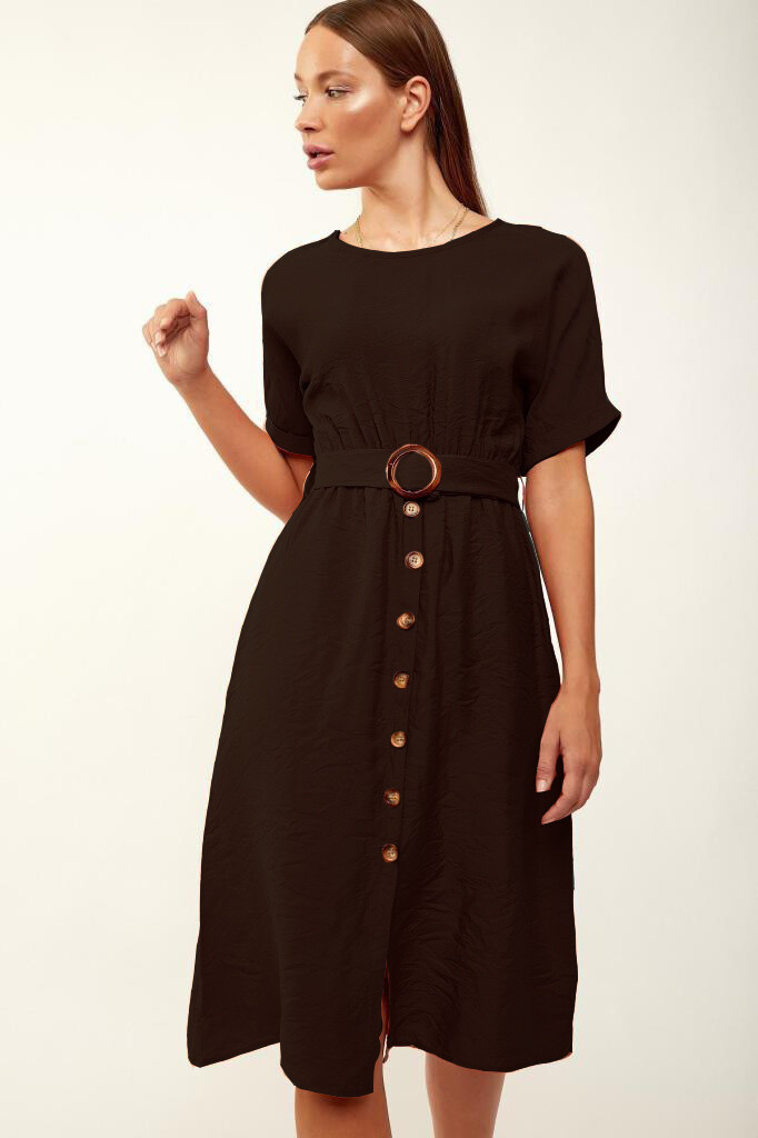 1682 Elastic Waist Dress