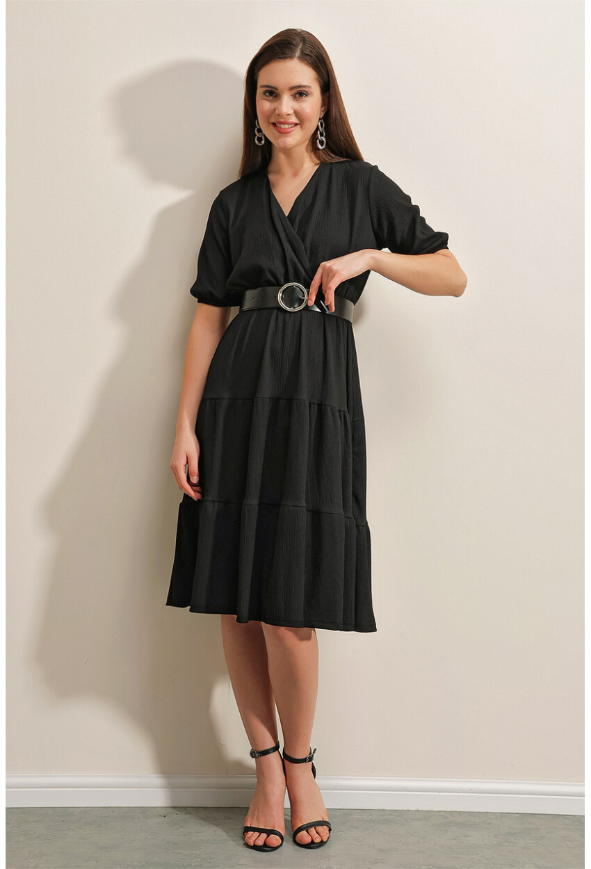 2377 Knit Dress With Belt