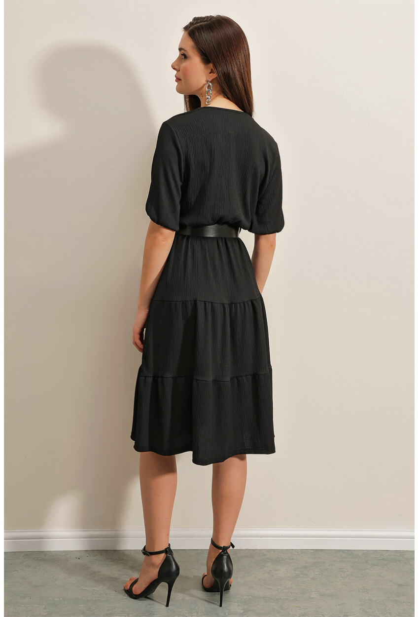 2377 Knit Dress With Belt