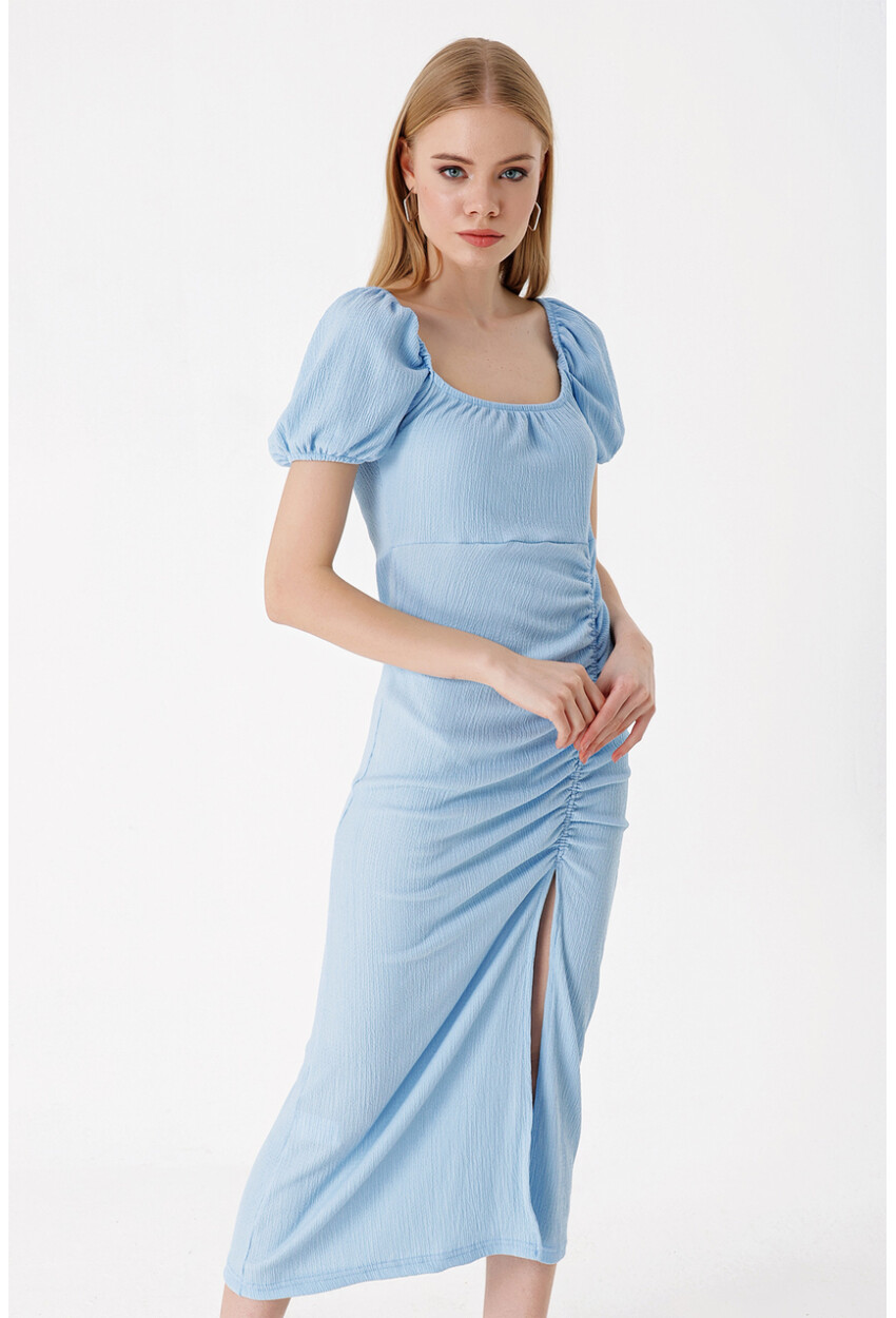 2396 Summer Knit Dress With Slit