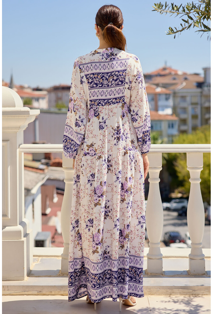 2423 Authentic Patterned Dress